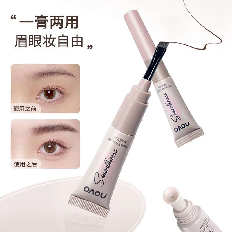 

Eyebrow Cream Eyebrow Brush Long-lasting Styling Waterproof Natural Brown Liquid Eye Brow Enhancer Brow Tattoo With Brush Makeup