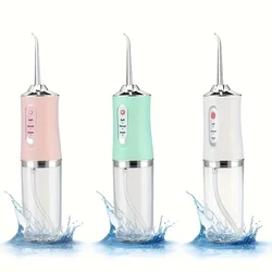 Monddouche Draagbare Mond Wasmachine Tandheelkundige Water Flosser USB Oplaadbare Water Jet Floss Tandenstoker 220 ml 3 Modi