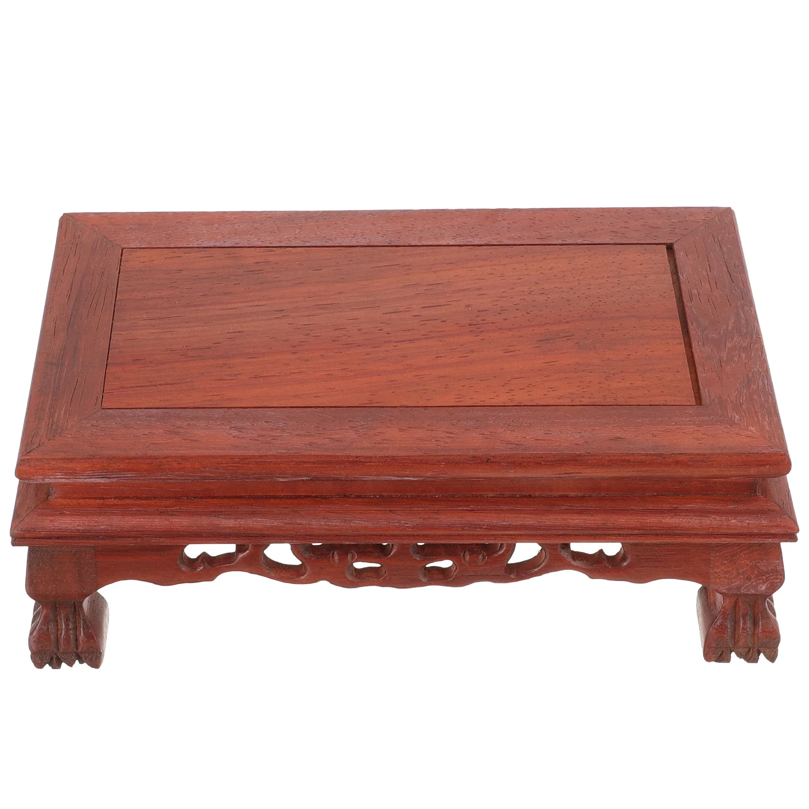 

Premium Wood Display Stand for Handicrafts Oriental Style Tabletop Base with Anti-Crack Feature Ideal for Vase Teapot Display in
