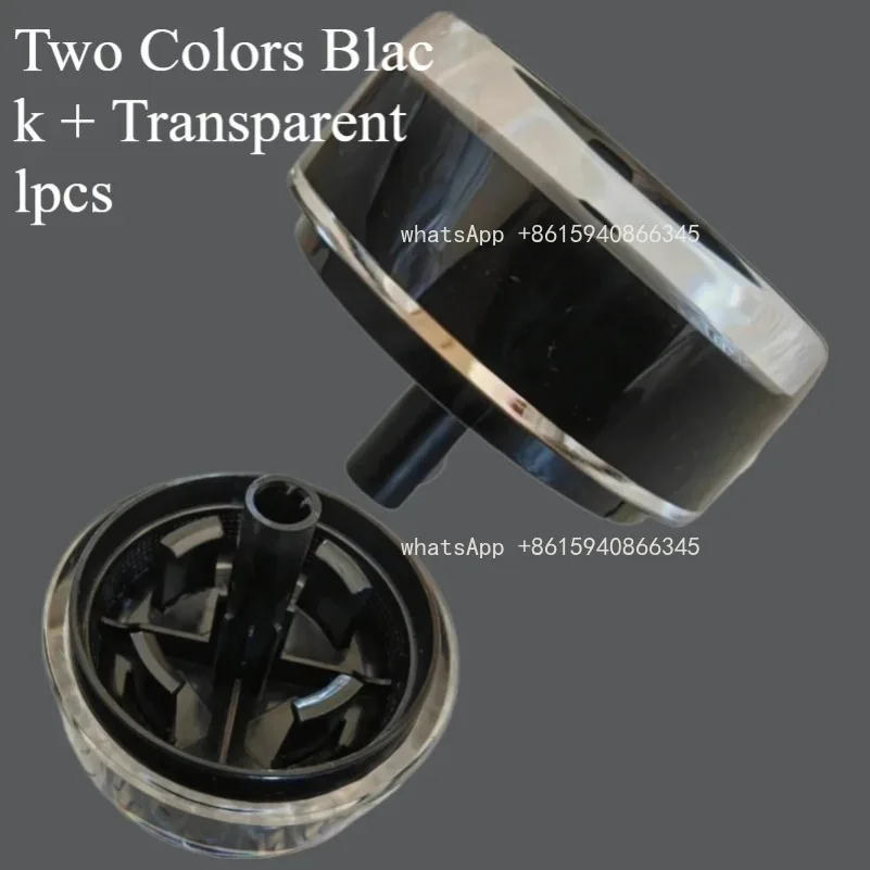 1pcs for  Drum Washer Heat Pump Dryer Knob Computer Board Knob Function Selection Button Two Colors Black + Transparent