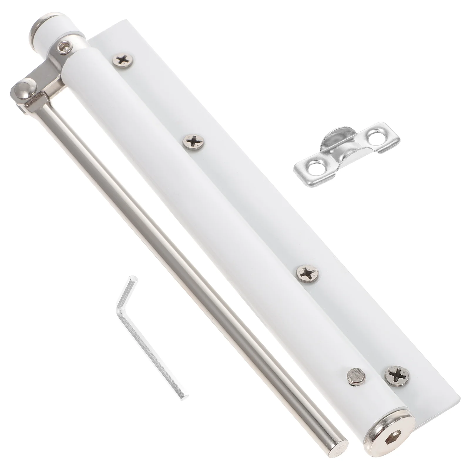 Automatic Door Closer Stainless Steel Self Closing Hinge Springs Light White Loaded Hinges Heavy Duty