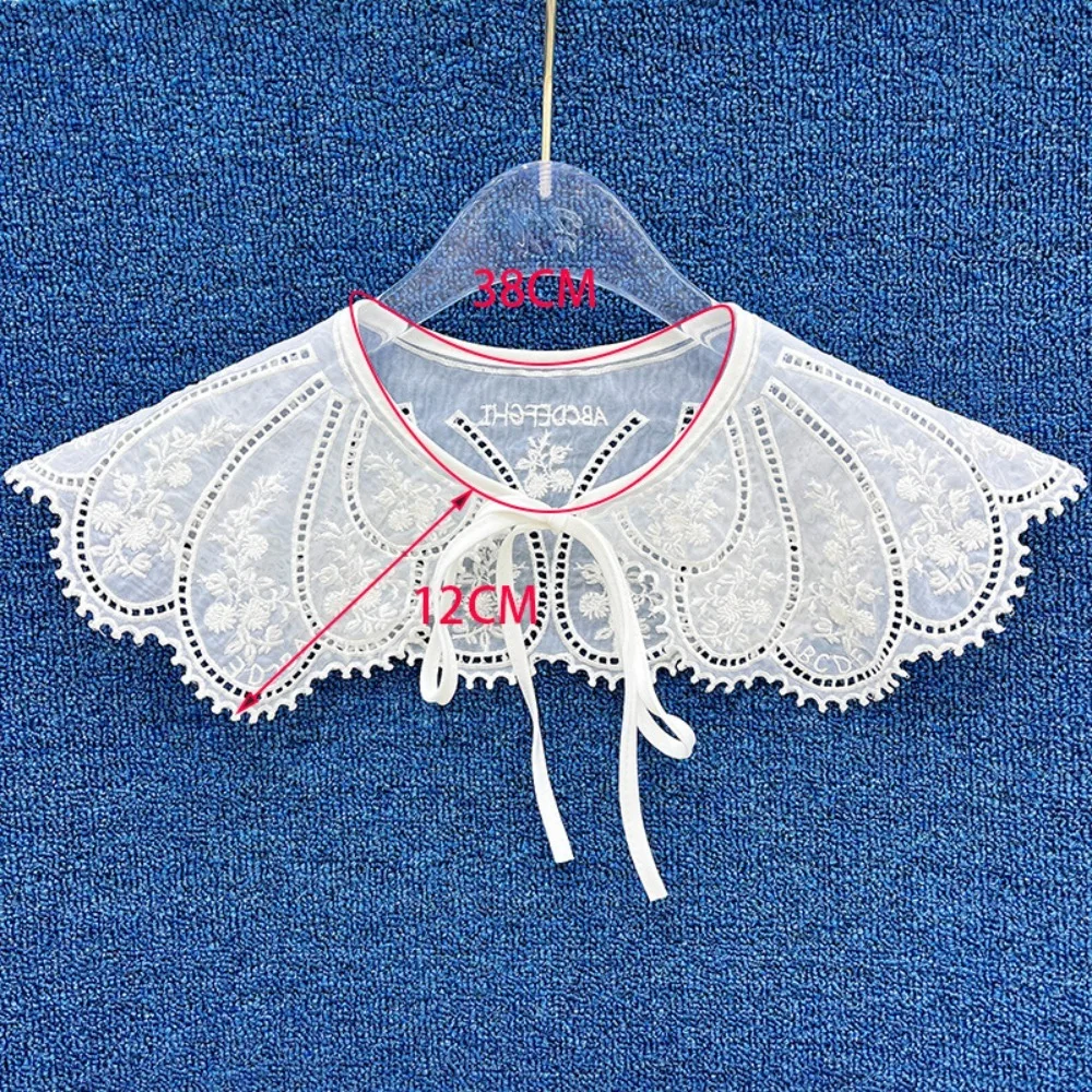 Nuevo bordado, cuello de encaje para mujer, ropa para mujer, ropa para niños, camisa desmontable, capa, collares falsos