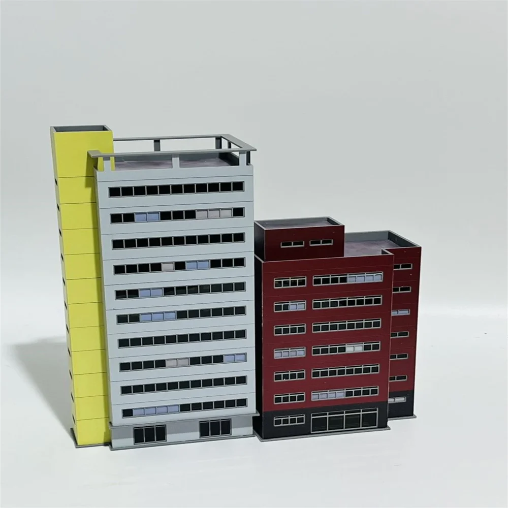 1: 150 Sand Tabelle Gebäude Szene Animation Farbe Stadt Hochhaus Montage Modell – Detail 10