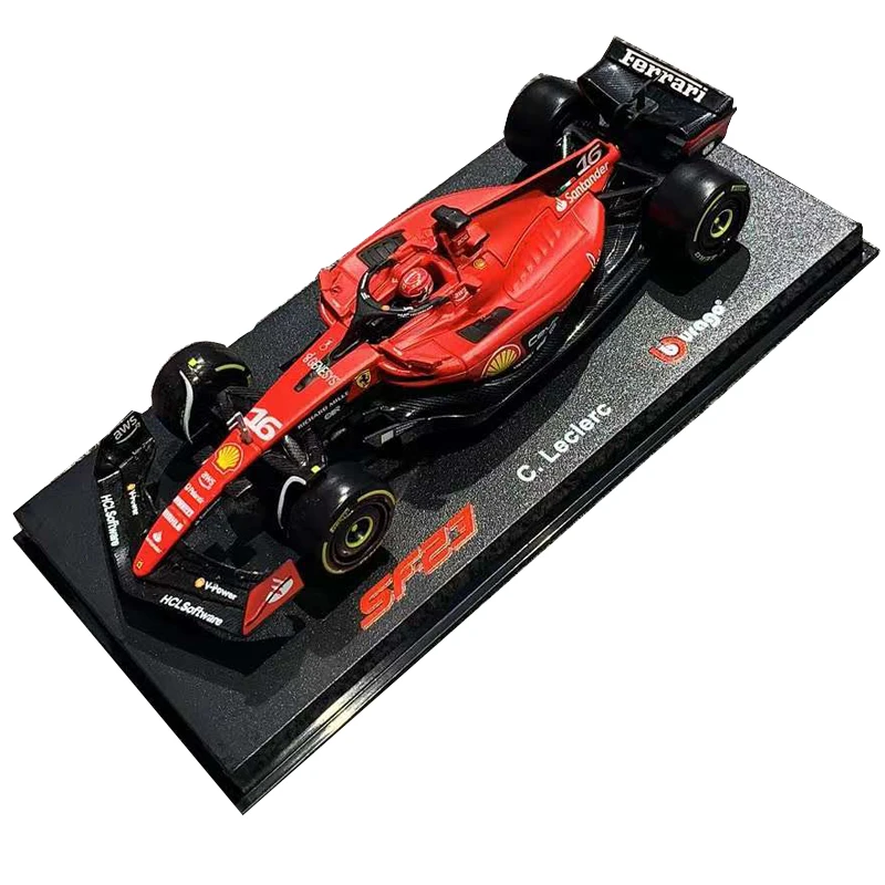 Bburago 1:43 Ferrari SF-23 2023 #16 #55 Charles Leclerc Alloy Car Die Cast Model Toy Collectible Christmas Present