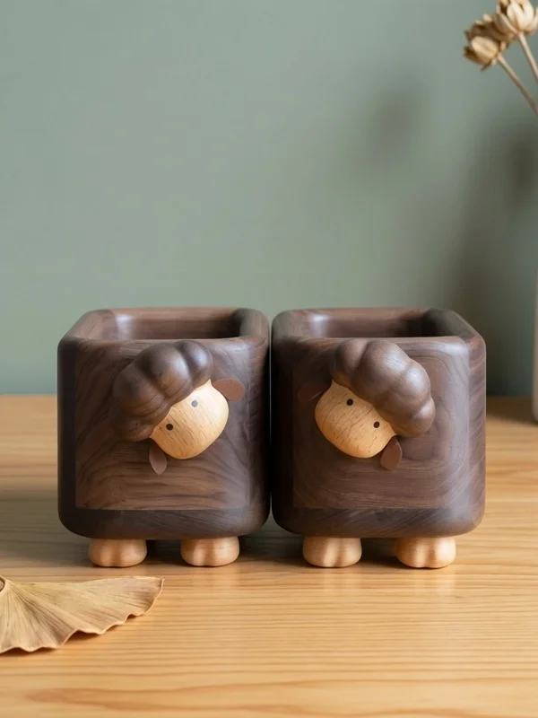 large-capacity-wooden-sheep-pen-holder-desktop-storage-decoration-makeup-brush-remote-control-storage-box-creative-organizer