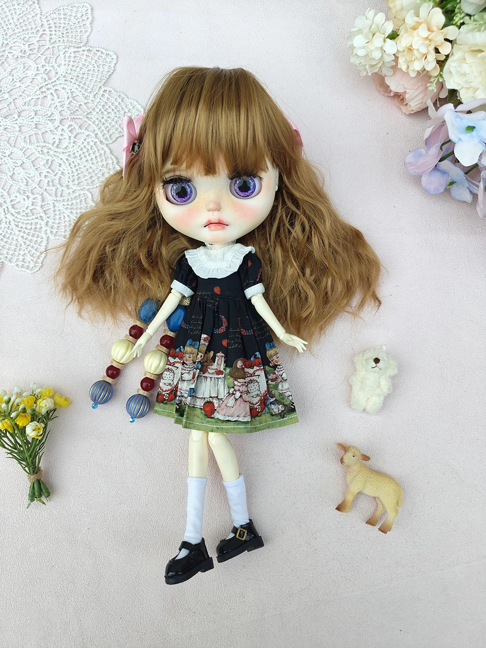 جديد بليث ملابس دمى فستان كاجوال لطيف اليدوية بليث فستان OB22 OB24 AZONE بليث إكسسوارات دمي فستان بليث الملابس