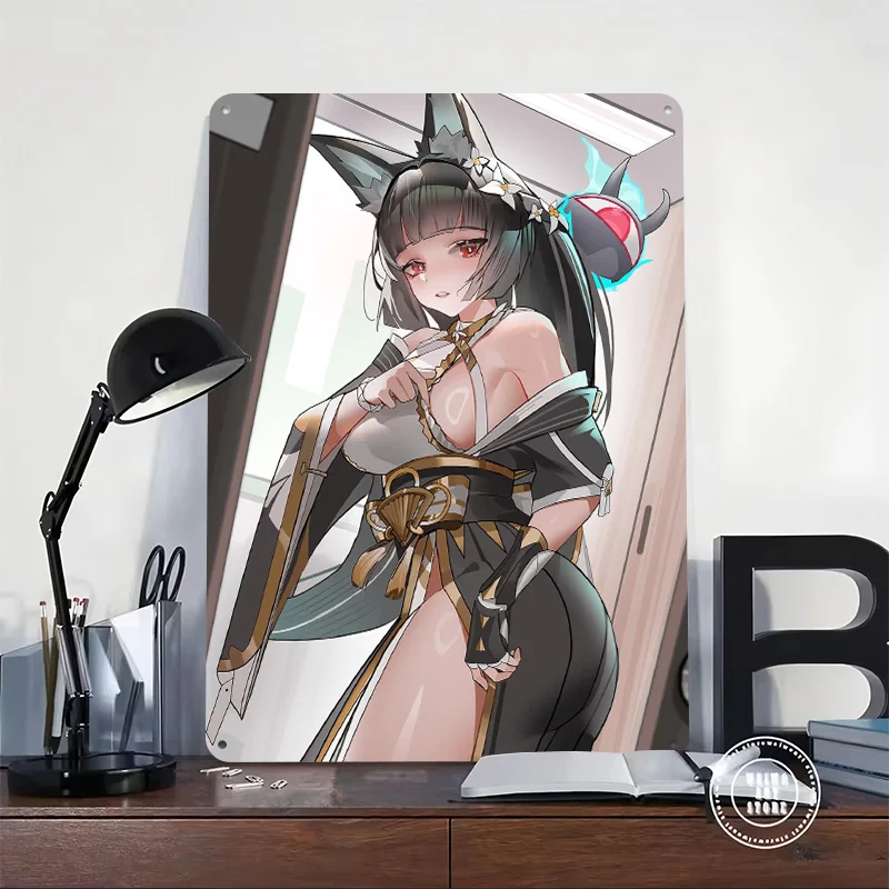 Zenless Zone Zero Hoshimi Miyabi Metal Poster Perfect Gift for Fans Lovers Personalized Wall Art Metal Sign for Home Decor Items