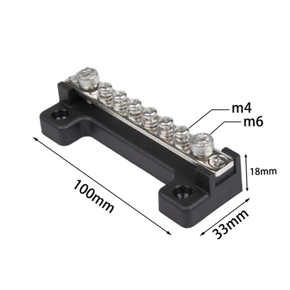 12V Distribution Block Bus Bar Professional Car Power Distribution Earthing Block For Automobile
