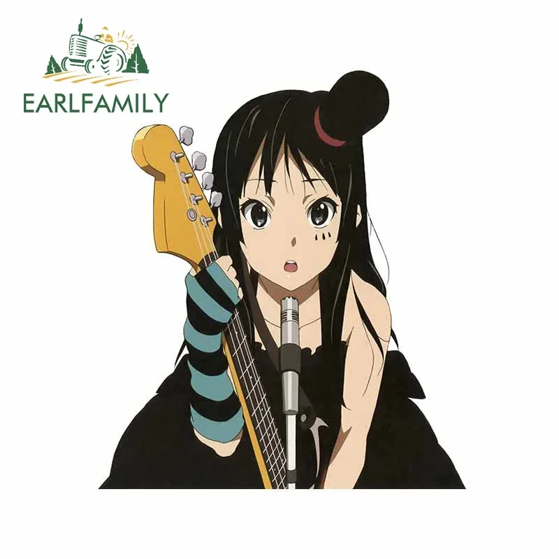 EARLFAMILY 13 سنتيمتر X 11.2 سنتيمتر Akiyama ميو ملصقات السيارات الإبداعية ملصق مائي انسداد خدش مادة الفينيل الشارات مكيف الهواء ديكور