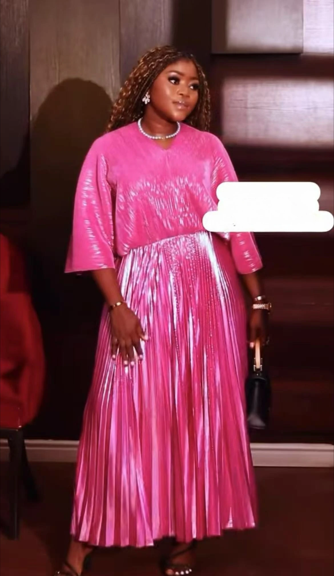 

Платье Miyake, женское лето 2029, новое высококачественное свободное и тонкое длинное платье, большое свободное плиссированное платье с юбкой