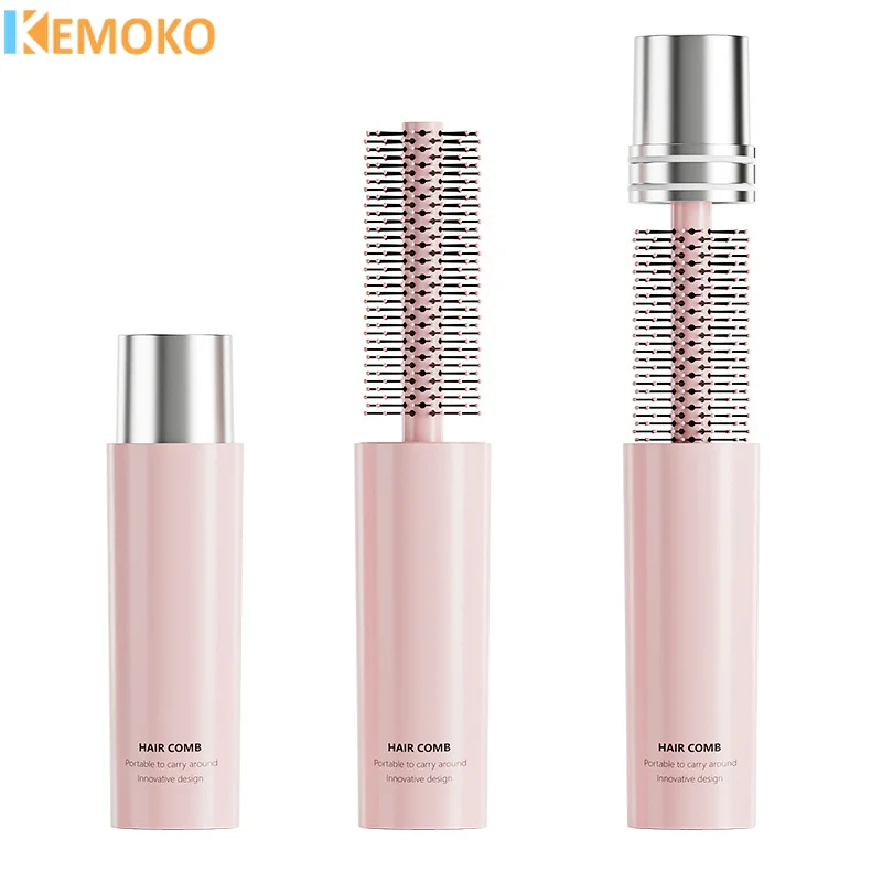 Innovative design travelling portable comb high value curling comb hair comb retractable all-in-one portable comb