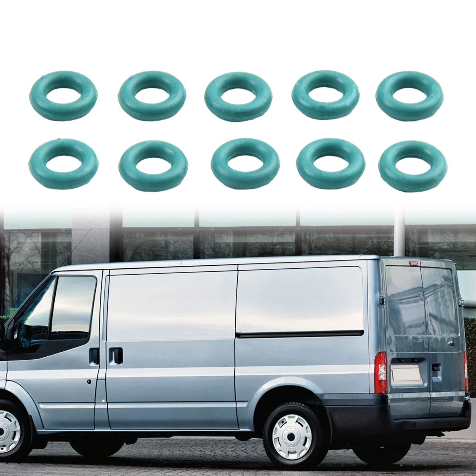 

Fuel Injector Seal Washers for Ford For Transit MK7 Pack of 10 Rubber O Rings Compatible with Part Number 1795871
