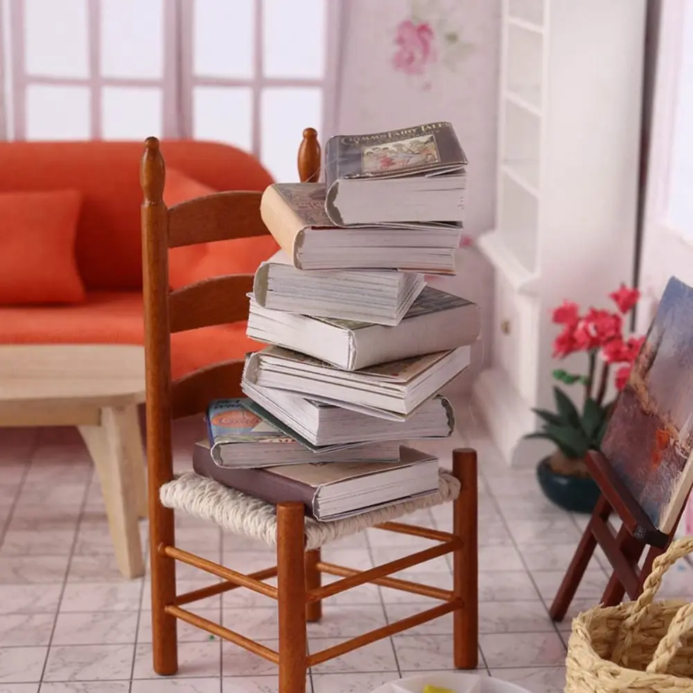 Spielzeug 1/6 1/12 Miniatur Buch Modell Mehrfarbig Kann Geöffnet Werden Puppenhaus Buch Foto Requisiten Szene Modell Mini Bücher