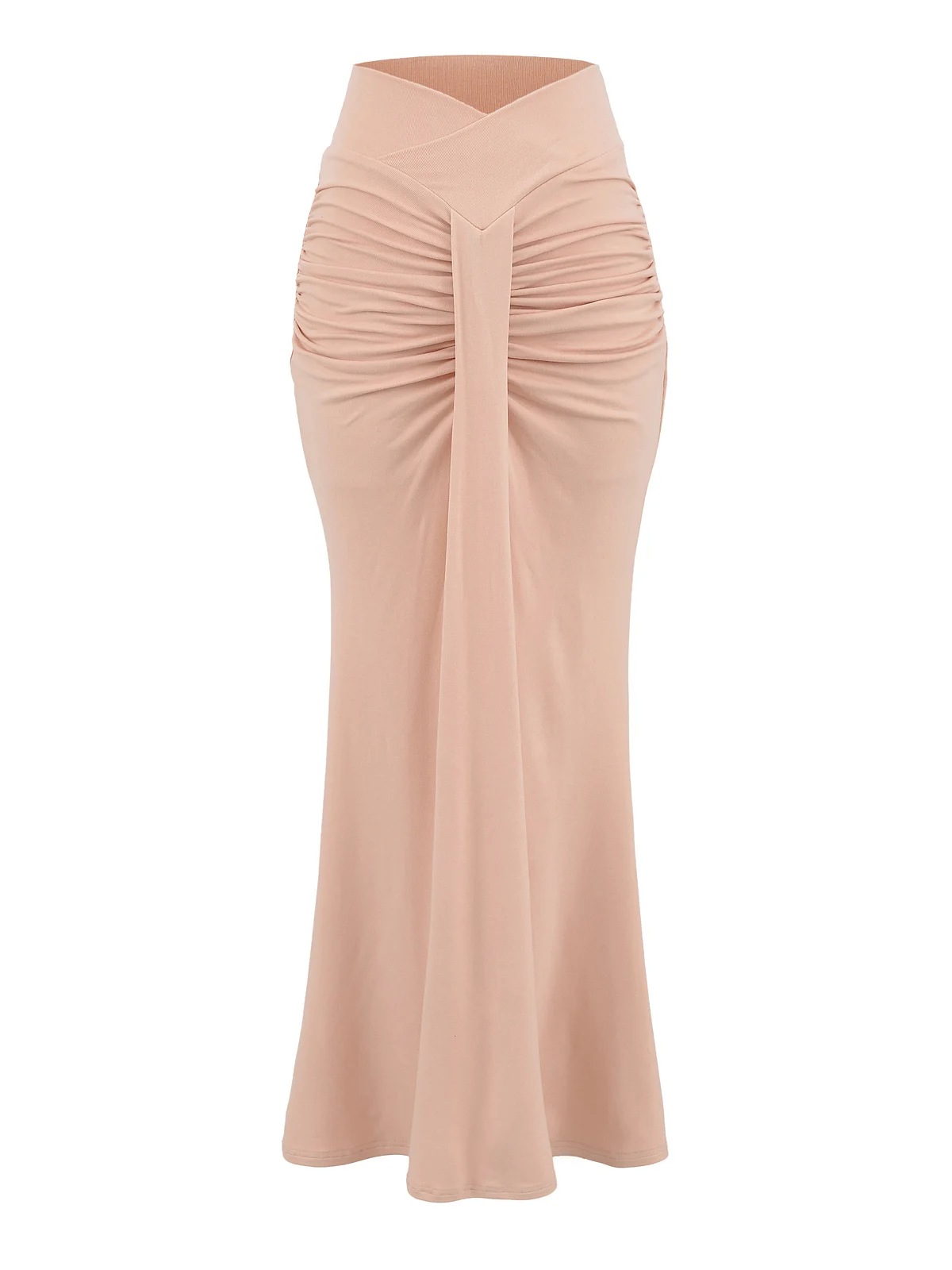 

Sexy American Sle High Waist Slim Fit f Skirt with V-aped Waist And Pleats Women's Fi Tail Bodycon Skirt