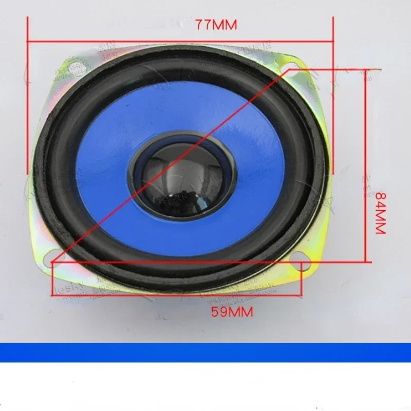 SOTAMIA 2 uds 3 pulgadas 78MM Altavoz de rango completo Altavoz 4 Ohm 5W Altavoz de sonido de Audio portátil para altavoces de cine en casa