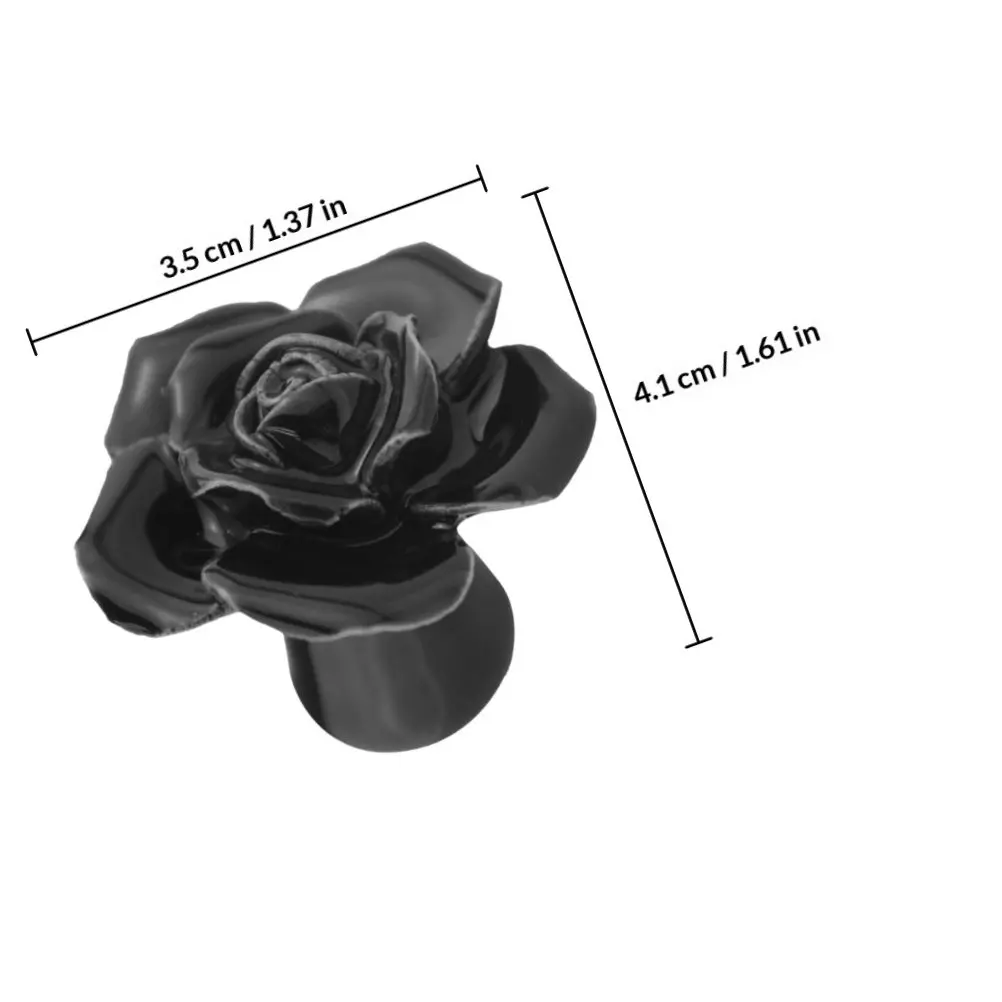 8Pcs Premium Ceramic Rose Drawer Knobs Stylish Cabinet Pulls Handles Rose Cabinet Handle Ceramic Drawer Knobs Pull Handle