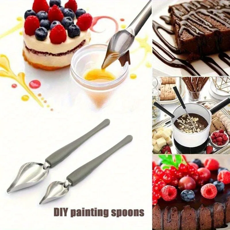 Stainless Steel Chocolate Dipping Forks and Decorating Spoons Essential for Candy Making Fruit Fondue DIY Dessert Decorations