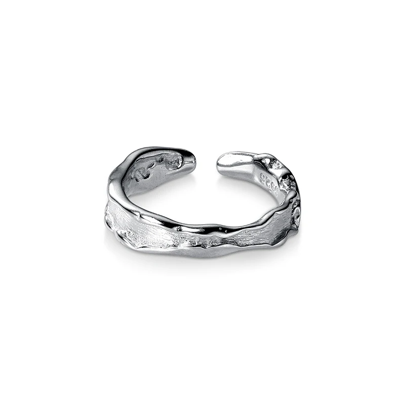 Modian-Anillo de plata de primera ley con forma de anillo para mujer, sortija, plata esterlina 925, diseño geométrico, abierto, fino, a la moda