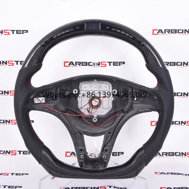 Private Custom Gloss Carbon Fiber Steering Wheel for benz Class C W204 /Available for All Car Models