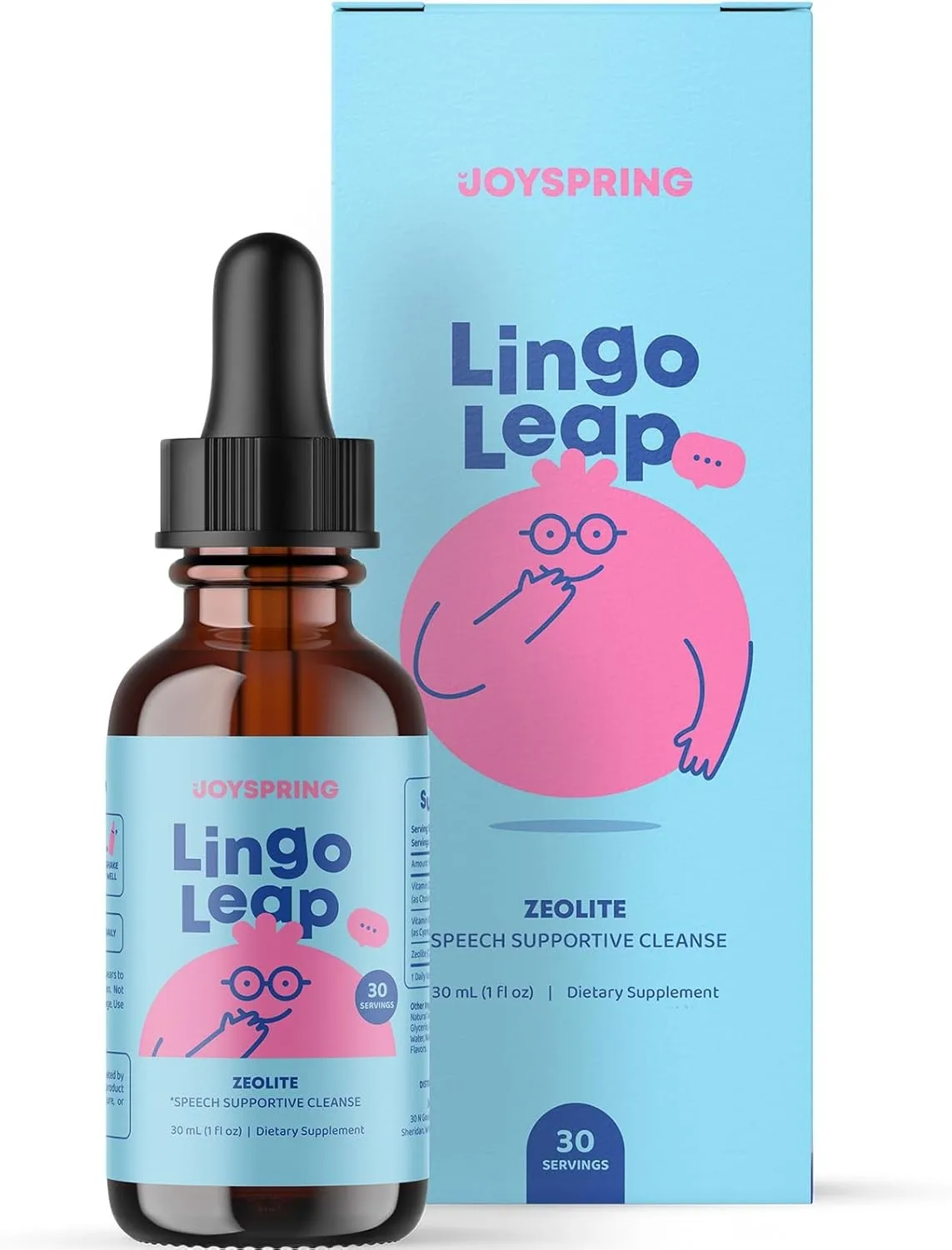 Lingo Leap Drops - Herbal Focus Support for Kids with Ginkgo Biloba, Licorice Root, Gotu Kola Extract, Peppermint Leaf