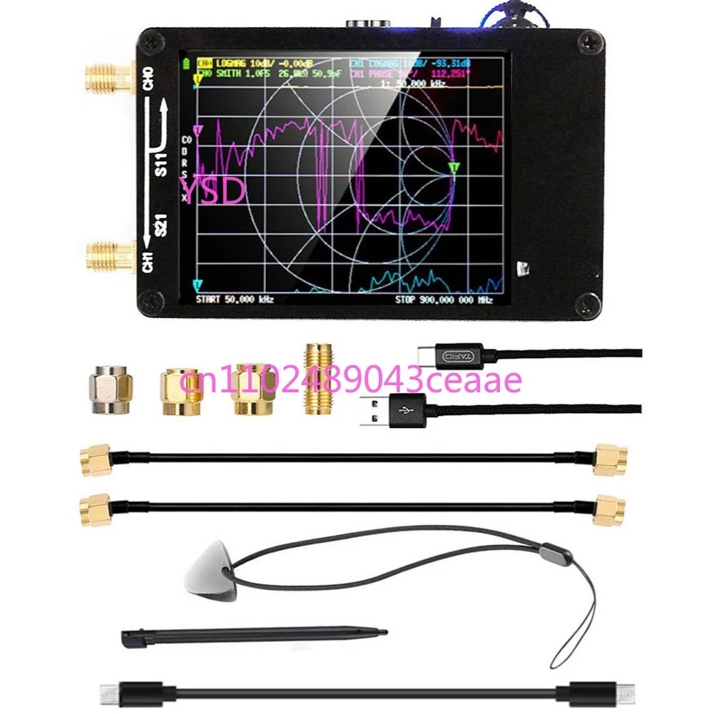 

Модернизированный антенный анализатор NanoVNA H со слотом для SD-карты HF VHF UHF векторная сеть трансграничная