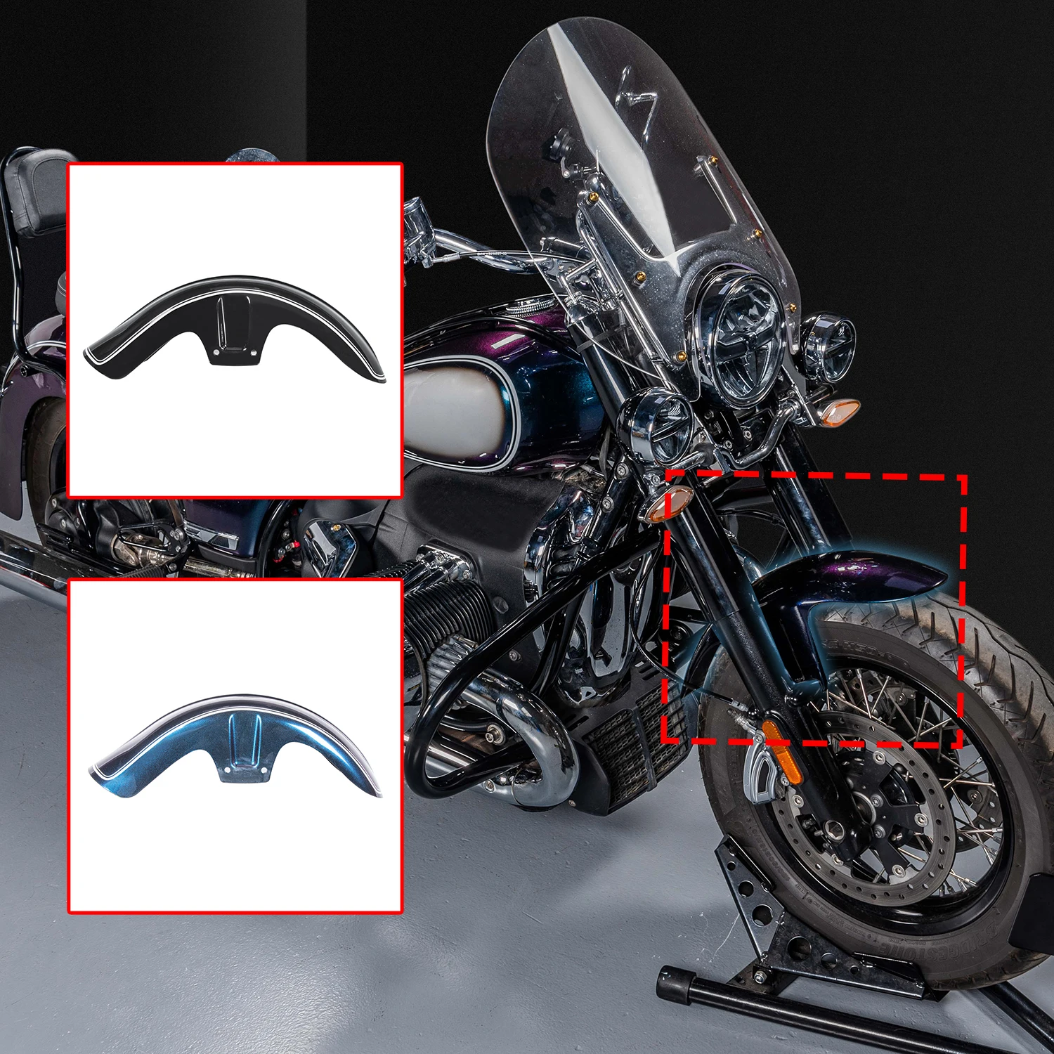 

LJBKOALL Front Fender for BMW R 18 bikes 2020-2022 Fender Durable Mudguard Protector for BMW R18 Motorcycles Accessories