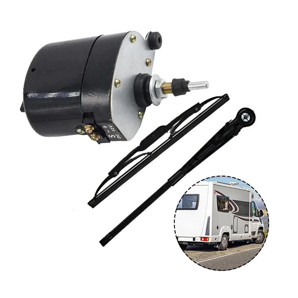 12V Electric Windshield Wiper Motor Kit For Fishing-Boat Vehicle Universal Power Wiper Assembly 105 Degree Wipe Sweeping