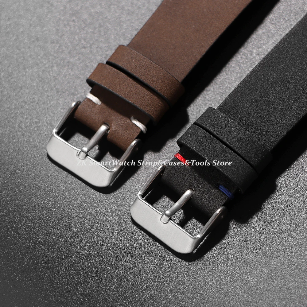 Ремешок для часов из воловьей кожи в стиле ретро 20 мм 22 мм для Omega Business, браслет для Huawei GT4, быстросъемные ремешки, ремешок для часов из телячьей кожи