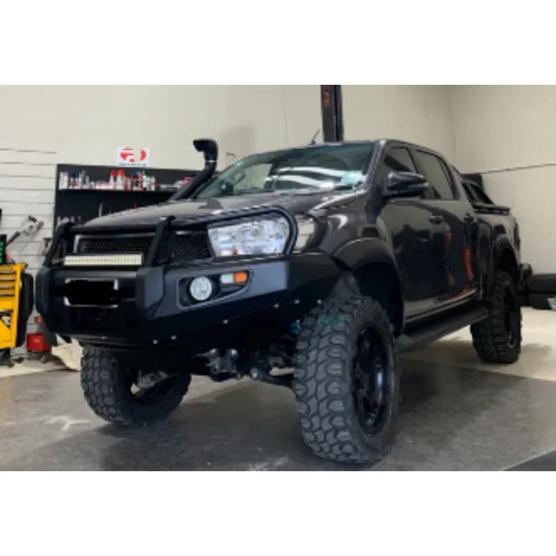 Steel Power Coating Nudge Bar Front Grille Custom Front Bumper with LED Lights for Navara NP300 D40 D22 Volkswagen Amarok