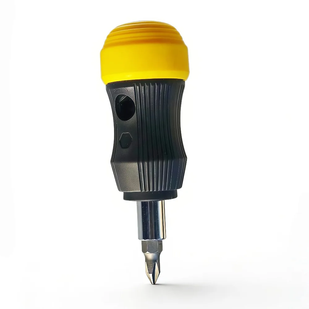 11-in-1-Schraubendreher-Set mit kurzem Griff und Phillips-/Flach-/TORX-Bits mit hoher Härte, tragbare Mini-Multifunktions-Reparaturwerkzeuge – Detail 4