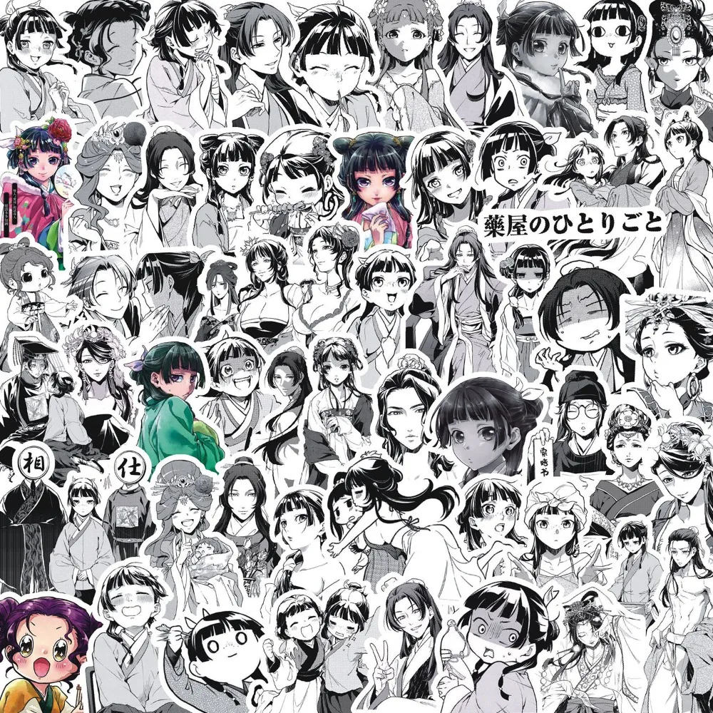 

88 шт., аниме Apothecary, наклейки для дневника, Jinshi Maomao, наклейки «сделай сам», скрапбукинг, телефон, чемодан, скейтборд, виниловые водонепроницаемые наклейки