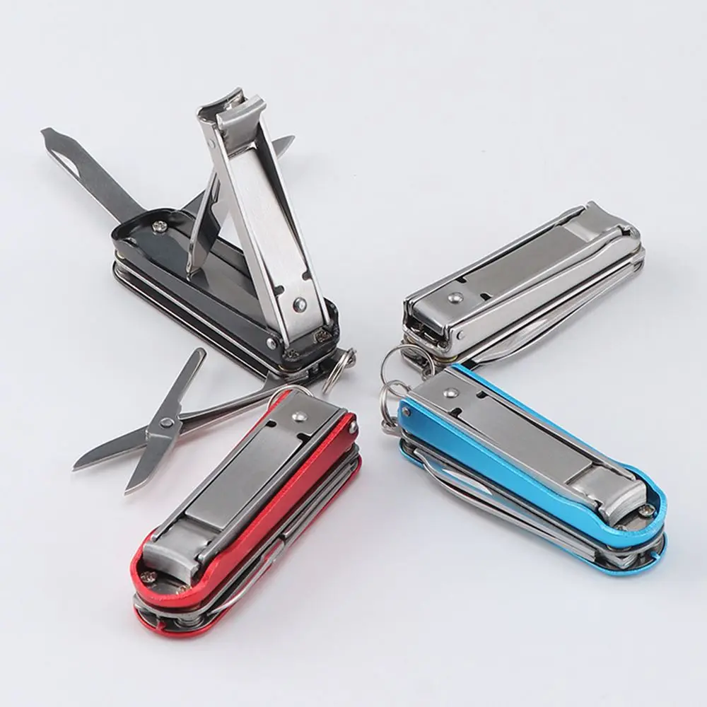 

5 In 1 Nail file Travel Manicure Pedicure Home Nail Trimming Tool Nail Scissor Folding Nail Clippers Toenail Tweezers
