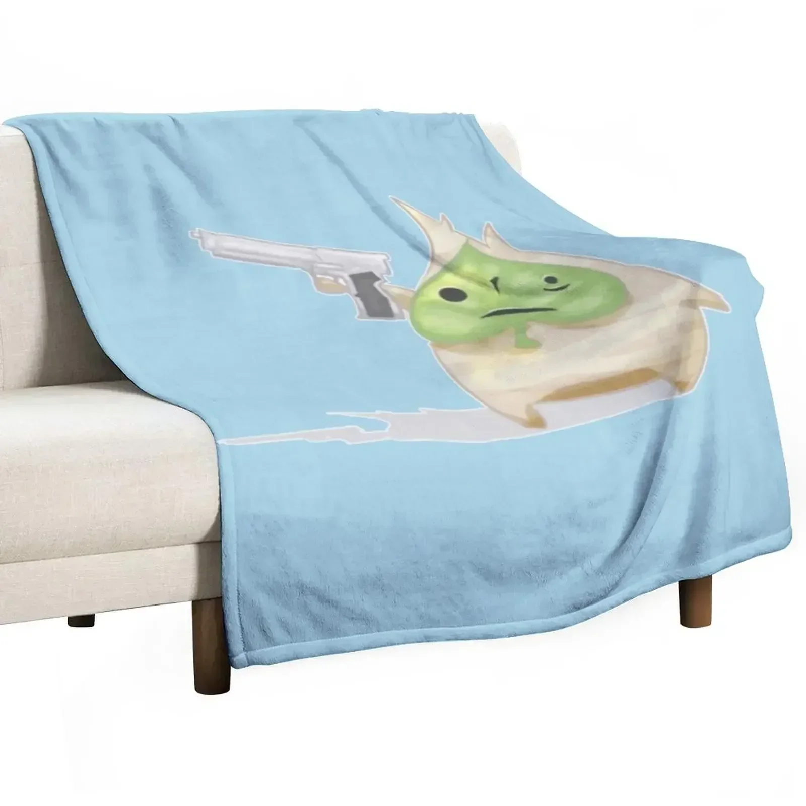 Korok Gun Throw Blanket Reusable Durable Soft Blanket for All Seasons