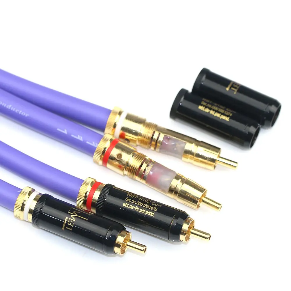 Japan original FURUTECH FA-αS22 OCC flagship signal cable CD player dual Lotus RCA audio cable equipped with WBT RCA