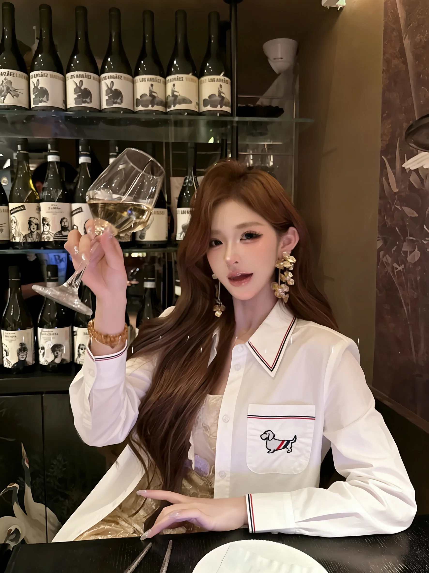 

Seoul New Style Korean College Wind Dog Stitching Shirt Coat Wide Version Collar Flip Sun Protection Top Women Casual Cotton ...