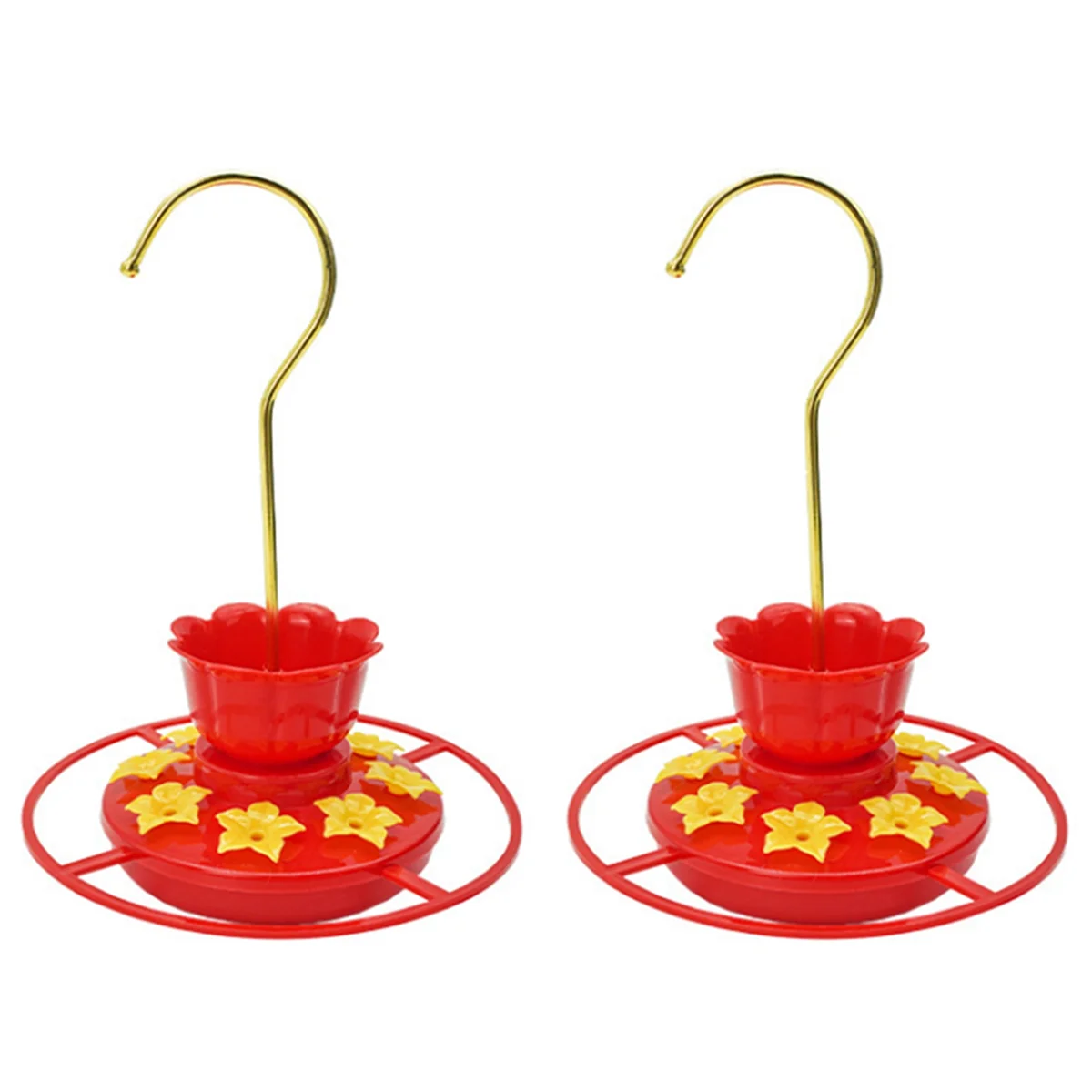 

ATJ2 2PCS Hummingbird Feeders for Ant Bee Proof Leak-Proof, 2 Pack 7 Ounces Plastic Hummingbird Feeder with 8 Feeding Ports