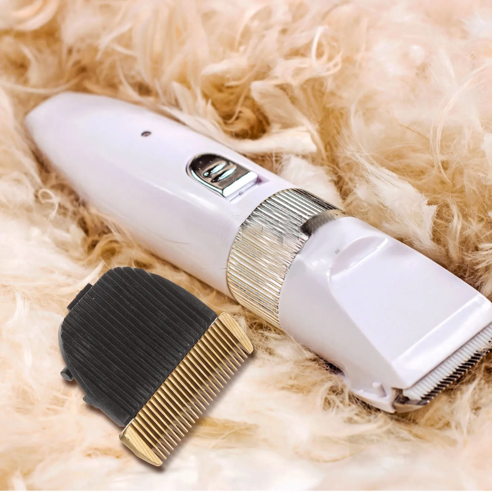 

A shaped Shaver Head Replacement Blade Large Size Dog Grooming Clipper Blades Refills Durable Steel Trimmer Accessories