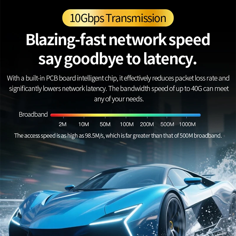 HiFi النحاس الفضة مضفر Cat8 كابل إيثرنت عالي السرعة 40Gbps 2000MHz RJ45 شبكة التصحيح كابل الصوت لجهاز التوجيه الصوتي HiFi