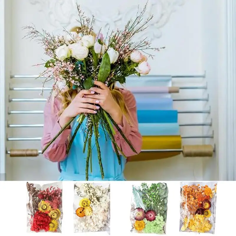 Dried Flowers For Crafts Crafts Accessories Wedding Dry Flower Centerpiece Journaling Floral Decoration Colorful Versatile Dried