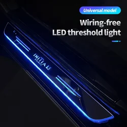 Acrylic USB Power Moving LED Welcome Pedal Car Scuff Plate Pedal Door Sill Pathway Light For Renault Initiale Paris Accessories