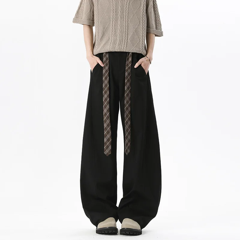 Trousers Machete Western Pants Spring New Fashionable Comfortable Solid Simple All-matching Loose Casual Korean