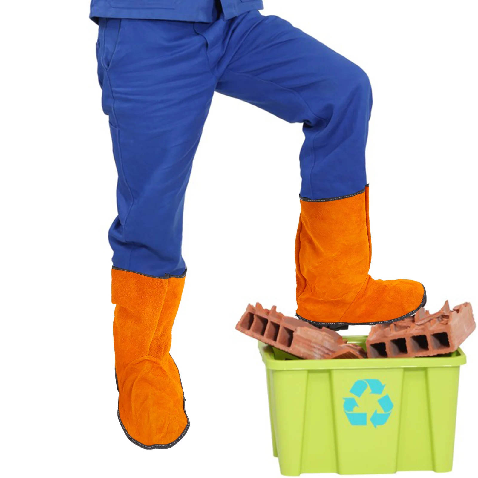 

2Pcs Welding Spats Shoe Covers High Quality Protective Guards for Welders Comfortable Fit Industrial Safety Use