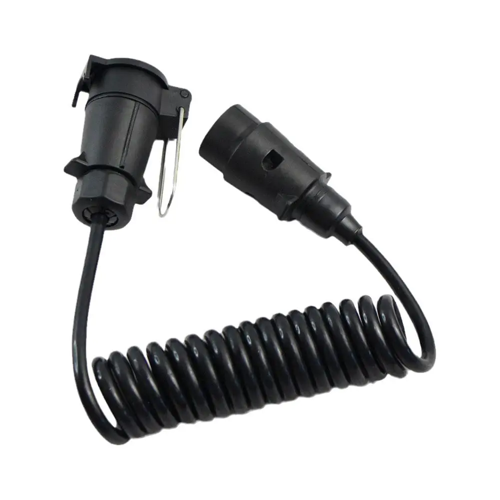 2m 7 Pin Trailer Extension Cable Lead Light Board Extension Cable  Male To Female Trailer Socket Cord Wire Caravan Accessory