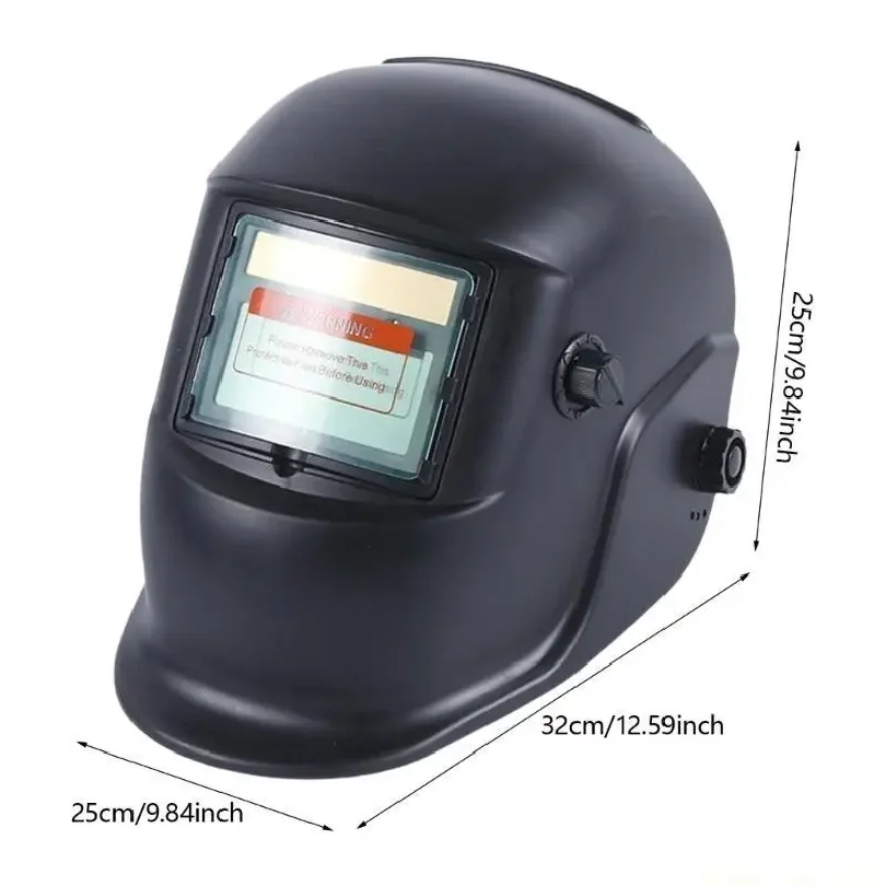 Solar Auto Darkening Welding Helmet Mask, Solar Powered Variable Shade Welder Protective Face Shield for Argon Arc TIG MIG MMA W view 5