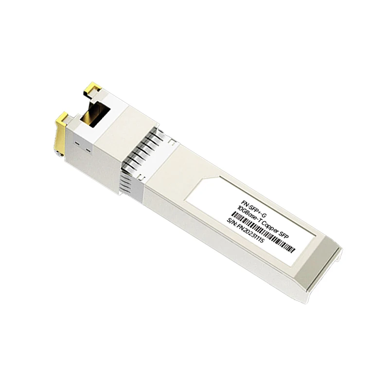 Fybrnet-10G RJ45 Copper Wrechargeable + Tech, 10GBase-Tx Ethernet, Fibre Optique FTTH Compatible avec placard, Mikrotik, Allié Switch, 30m, 80m