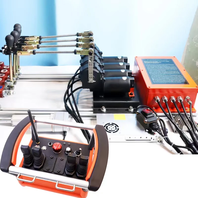 Factory direct sales 4-8 bar hydraulic joystick solenoid valve crane industrial wireless remote control DC 12V