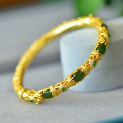 Natural, Hetian Jade, jasper silk hollow bracelets, fashion earrings rings, pendants, Wholesale 02