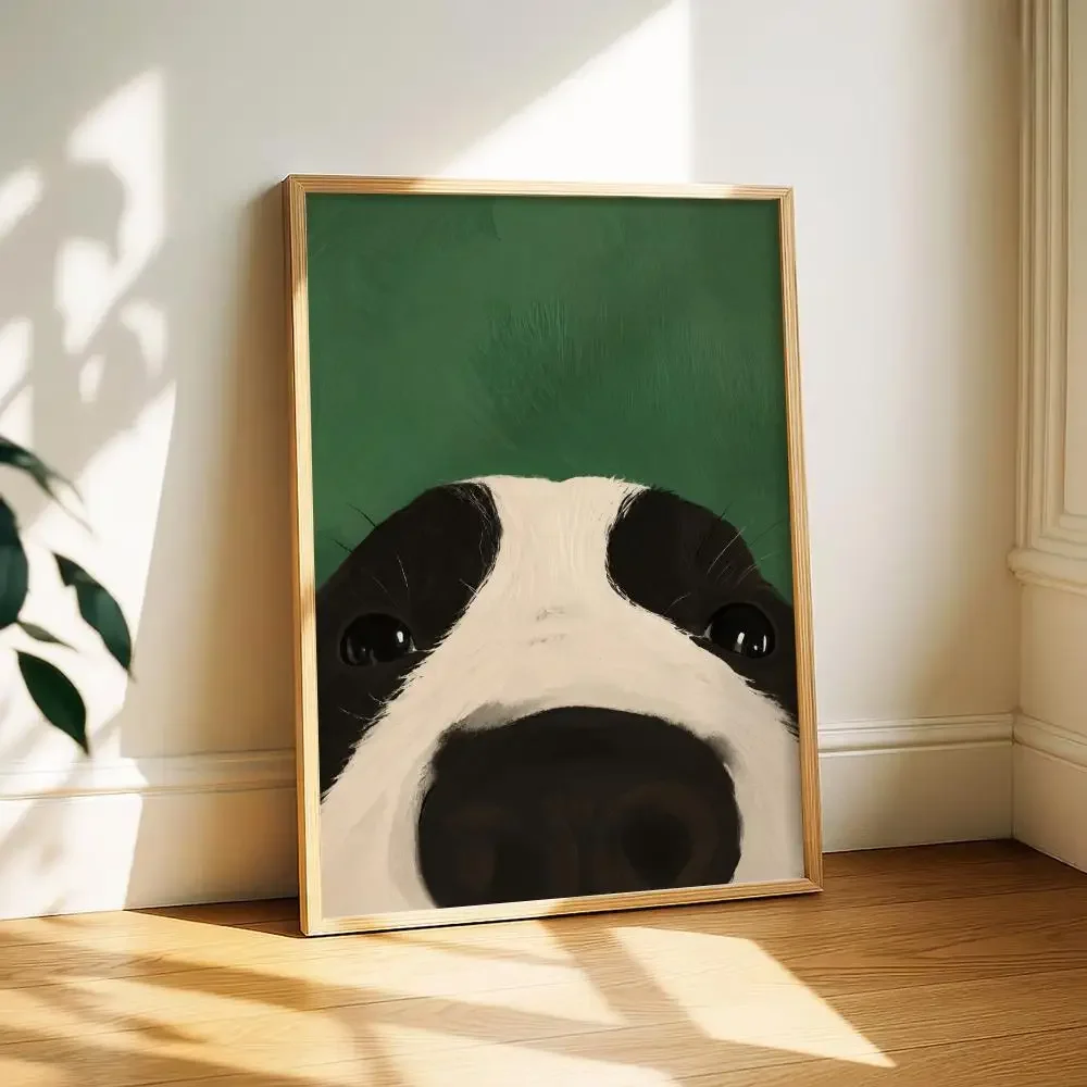 Curious Animal Nose Close-Ups Painting Calligraphy Canvas Poster Art for Bedroom Room Home Decor Wall Decoration Decals Gift