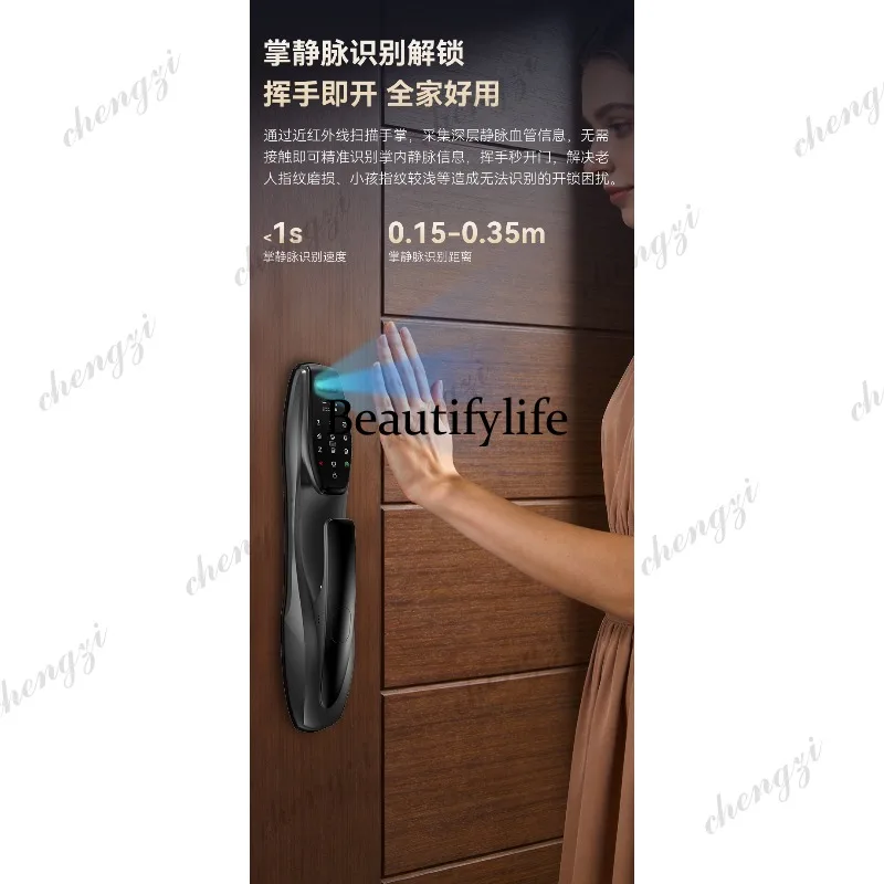 16 Mandarin smart electronic lock smart door lock facial recognition smart password lock home