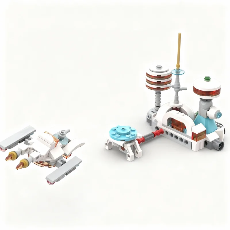 186개 MOC 우주 기지 창조자 3 1 모델 블록 건축 창의적 DIY 아이디어 교육 크리스마스 선물 장난감 브릭 어린이용